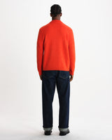 Ashford - Orange Fluffy Wool Polo