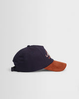 Tranton – Trucker Cap aus Cord in Marineblau und Rost