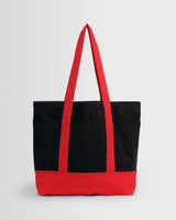 Truman - Black And Red Camden Canvas Tote Bag