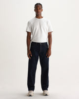 Felix - Jean en denim selvedge coupe ample, délavage rincé