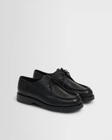 Kleman – Schwarze Padror Schuhe aus genarbtem Leder
