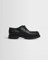 Kleman – Schwarze Leder-Padrors-Schuhe