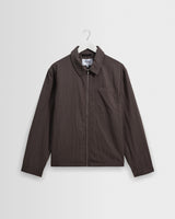 Lytton – Overshirt aus anthrazitfarbenem Crinkle-Nylon
