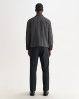 Lytton – Overshirt aus anthrazitfarbenem Crinkle-Nylon