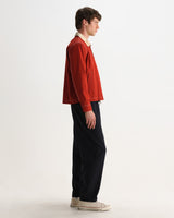 Mason – Arbeitsjacke aus aufgerautem Canvas in Rot