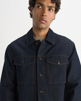 Rufford – Jeansjacke aus dunklem Indigo-Rinse-Denim