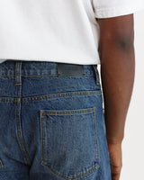 Russell - Mid Blue Wash Selvedge Straight Fit Denim Jeans