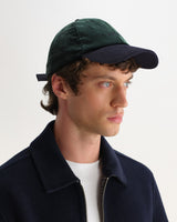 Spencer – Cord-Sportkappe in Grün und Marineblau