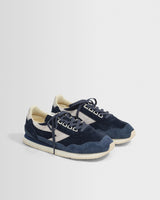 Walsh - Navy And White Suede Ensign Trainers