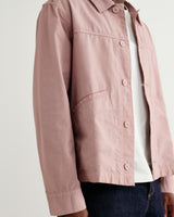 wax london men's Barton - Dusty Pink Organic Cotton Ripstop Jacket