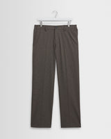 wax london men's Bayham - Brown Micro Puppytooth Trousers