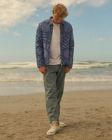 Park - Veste appliquée ton sur ton bleu vif