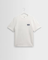 wax london men's Dean - Off-White And Navy Retreat Grid T-Shirt