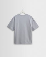 wax london men's Dean - Pale Blue Textured Organic Cotton T-Shirt