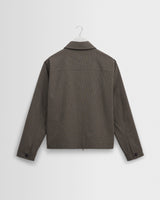 wax london men's Eldon - Brown Micro Puppytooth Jacket