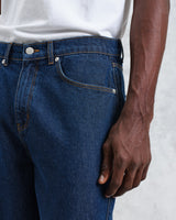wax london men's Felix - Dark Wash Loose Fit Denim Jeans