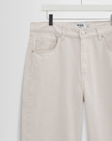 wax london men's Felix - Ecru Loose Fit Denim Jeans