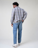 wax london men's Felix - Vintage Antique Blue Loose Fit Denim Jeans
