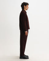 wax london men's Healey - Dark Brown Corduroy Chore Jacket