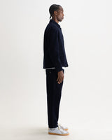 wax london men's Healey - Navy Corduroy Chore Jacket