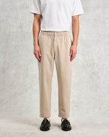wax london men's Kurt - Stone Organic Cotton Trousers