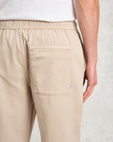 wax london men's Kurt - Stone Organic Cotton Trousers