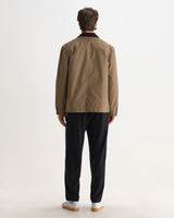wax london men's Landor - Light Khaki Canvas Jacket