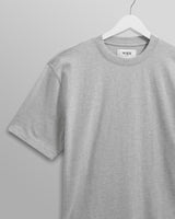 wax london men's Milton - Grey Marl Organic Compact Cotton T-Shirt