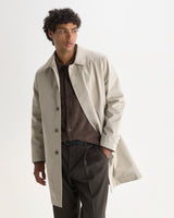 wax london men's Navarino - Stone Water Repellent Twill Mac