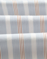 wax london men's Shelly - Light Blue Dobby Stripe Cotton Shirt