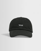 wax london men's Spencer - Washed Black Cotton Sports Cap