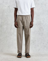 wax london men's Tyne - Natural Chalk Stripe Trousers