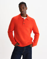Ashford - Orange Fluffy Wool Polo
