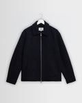 Heath - Veste en bouclé de laine mélangée bleu marine