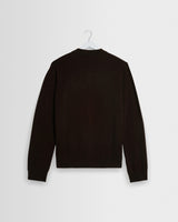 Lawrie - Polo en maille à manches longues marron foncé