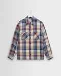 Whiting – Overshirt mit gewebtem „Jazz“-Karo in Ecru und Rot