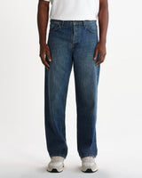 Felix - Mid Blue Wash Selvedge Loose Fit Denim Jeans