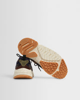 Flower Mountain - Baskets Solin en daim et nylon marron et noir
