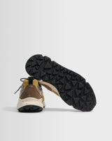 Flower Mountain - Braune und cognacfarbene Wildleder- und Nylon-Yamano 3 Turnschuhe