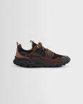 Flower Mountain - Dunkelgraue und dunkelbraune Wildleder- und Nylon-Yamano-3-Sneaker