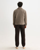 Heath - Veste en bouclé de laine mélangée écru