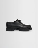 Kleman – Schwarze Padror Schuhe aus genarbtem Leder