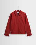 Lytton – rotes Crinkle-Nylon-Overshirt