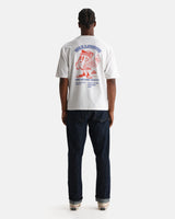 Milton - T-shirt graphique de livraison de pizza blanche