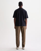 Milton - T-shirt en coton biologique avec logo en filigrane marine et or