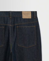 Ramsdale – Barrel-Fit-Jeans in Dark Indigo Rinse