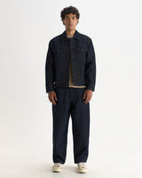 Rufford – Jeansjacke aus dunklem Indigo-Rinse-Denim