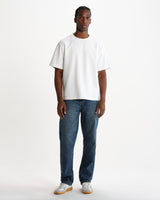 Russell – Straight-Fit-Jeans aus Selvedge-Denim in Mid Blue Wash