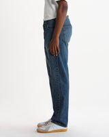 Russell – Straight-Fit-Jeans aus Selvedge-Denim in Mid Blue Wash