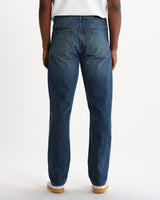 Russell – Straight-Fit-Jeans aus Selvedge-Denim in Mid Blue Wash